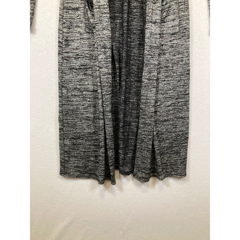 Dark Academia White House Black Market Women XS Gray Space Dye Duster Cardigan - Picture 4 of 9